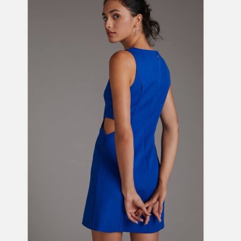 Anthropologie Electric Blue Mini Dress